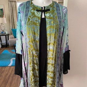 Citron Long Sleeve One Button Jacket L Like New